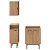 vidaXL Bathroom Furniture Set Honey Solid pine wood, engineered wood