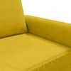 vidaXL 2-seater Sofa Yellow Velvet (100% polyester), metal, foam
