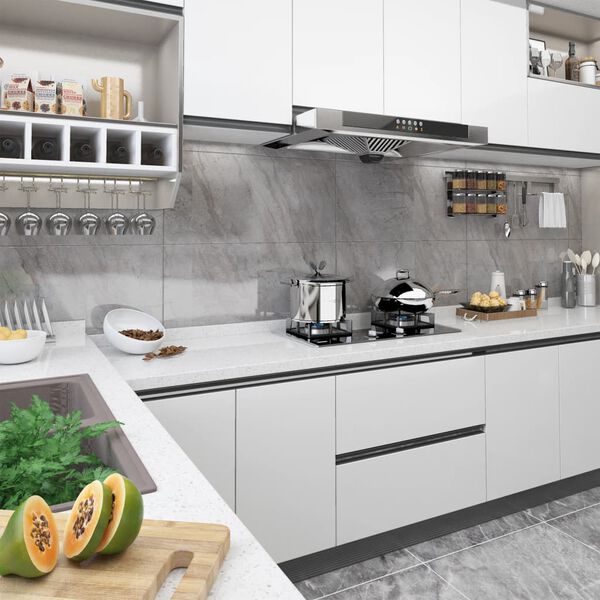 vidaXL Furniture Film White PVC 197x35.4 in Waterproof Materials