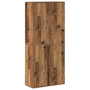 vidaXL Highboard Old Wood 80 x 35 x 180 cm Engineered wood