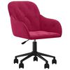vidaXL Swivel Office Chair Wine Red Velvet