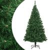 vidaXL Fake Christmas Tree Green PVC, steel 94.5 in Extra Thick Surface