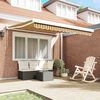 vidaXL Retractable Awning Manual Multicolour 118.11 x 98.43 in