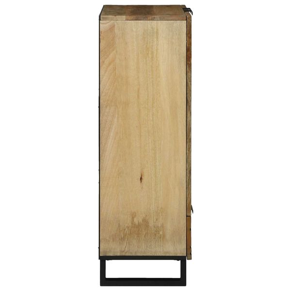 vidaXL Highboard with Drawer Brown 60 x 33 x 100 cm solid mango wood