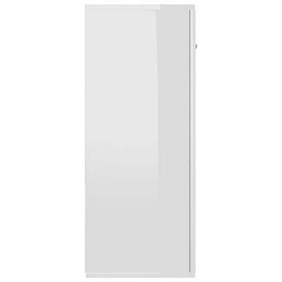 vidaXL Sideboard High Gloss White 41.3"x11.8"x29.5" Engineered Wood