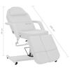 vidaXL Treatment Chair White Faux leather, Iron Large