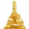 vidaXL Artificial Pre-lit Christmas Tree with Ball Set Gold 47.2" PET