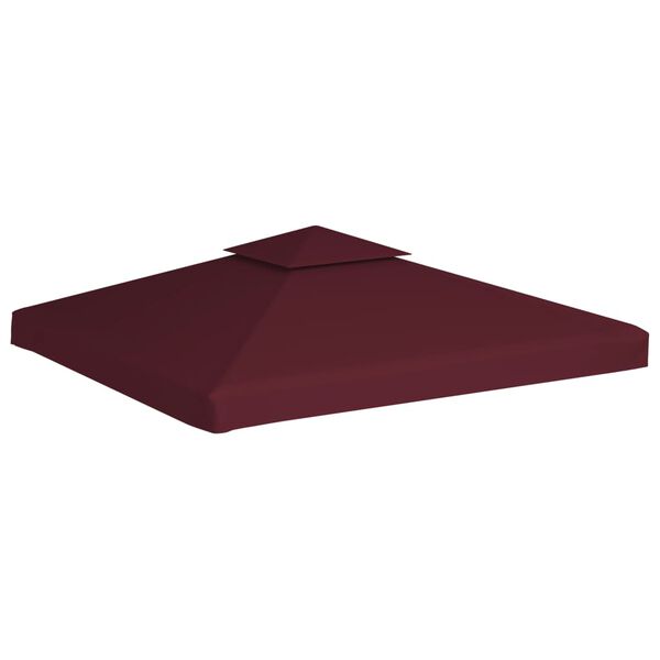 vidaXL Gazebo Top Cover Burgundy Polyester with PVC coating 10 x 10 feet