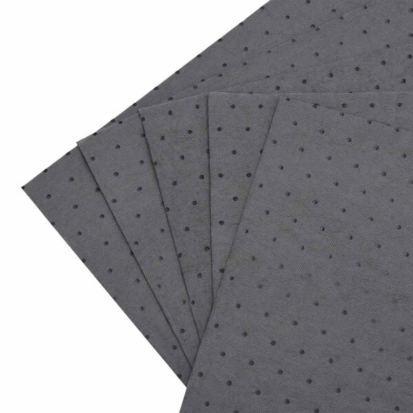 vidaXL Oil Absorbent Pads 25 pcs Grey 15.7x19.7"
