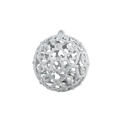 vidaXL 100 Piece Christmas Ball Set 1.2"/1.6"/2.4" Silver