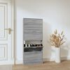 vidaXL Shoe Cabinet Gray Sonoma Engineered wood Medium Shoe Cabinet