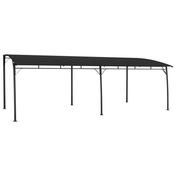 vidaXL Sunshade Awning Anthracite Powder-coated steel frame Large
