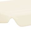 vidaXL Replacement Canopy for Garden Swing Cream 74"/66.1"x57.1"/43.3"