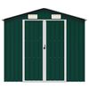 vidaXL Garden Shed Green Galvanized steel 80.7x50.8x72.0 in Durable