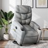 vidaXL Stand Up Massage Recliner Chair Light grey