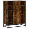 vidaXL Shoe Cabinet Smoked Oak Engineered wood and metal Medium