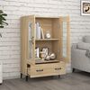 vidaXL Highboard Sonoma Oak 27.6"x12.2"x45.3" Engineered Wood