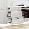 vidaXL Kitchen Base Cabinet Grey Sonoma Engineered Wood