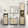 vidaXL Bathroom Mirror Cabinet Sonoma Oak Engineered Wood Medium