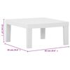 vidaXL Garden Lounge Set White and Anthracite Plastic 6 Piece Set