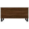 vidaXL Coffee Table Brown Oak Engineered Wood, Metal
