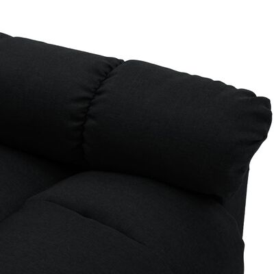 vidaXL Massage Recliner Black Fabric