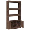 vidaXL Highboard Brown Oak Engineered Wood Tall Highboard Rectangular