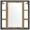 vidaXL Bathroom Mirror Cabinet Artisan Oak Engineered Wood Medium