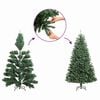 vidaXL Artificial Christmas Tree with 150 LEDs Green 59.06 in