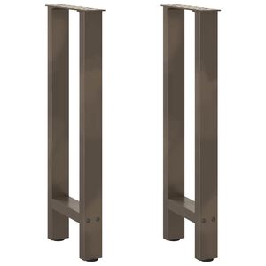 vidaXL Coffee Table Leg Set of 2 Natural Steel Powder-coated steel