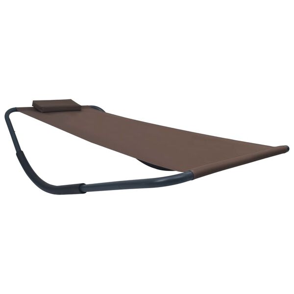 vidaXL Patio Bed Brown 200 x 35.4 " Steel