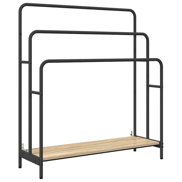 vidaXL Cloth Rack Sonoma oak 90 x 30 x 100.5 cm Engineered wood