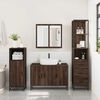vidaXL Bathroom Furniture Set Brown Oak Engineered wood, Metal Large
