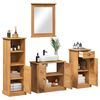 vidaXL Bathroom Furniture Set with Drawer with Shelf VIGO 4 pcs Brown
