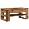 vidaXL Coffee Table Old Wood 40.16 x 21.65 x 17.72 in Engineered Wood