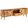 vidaXL TV Stand Solid Wood Acacia with Honey Finish 55.1"x11.8"x15.7"