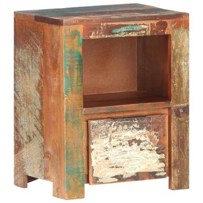 vidaXL Bedside Cabinet 15.7"x11.8"x19.7" Solid Reclaimed Wood