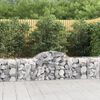 vidaXL Gabion Basket Set of 50 Silver Galvanized iron Large Durable