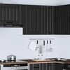 vidaXL Kitchen Wall Cabinet Black Engineered wood Medium
