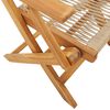 vidaXL Bistro Set Beige Solid acacia wood and polypropylene Standard