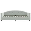 vidaXL Daybed with Trundle without Mattress Light Gray 39.4"x74.8"
