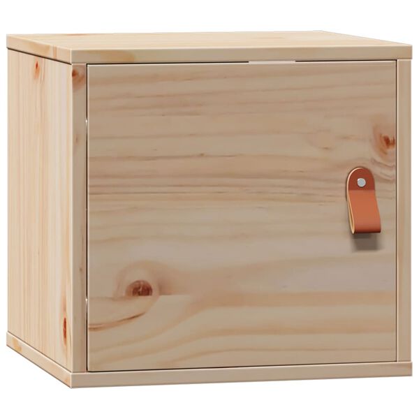 vidaXL Wall Cabinet Natural wood Solid pine wood Compact Wall Cabinet