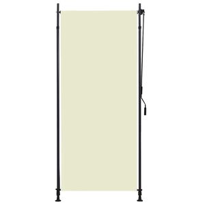 vidaXL Roller Blind Cream Polyester with PA coating, steel, aluminum