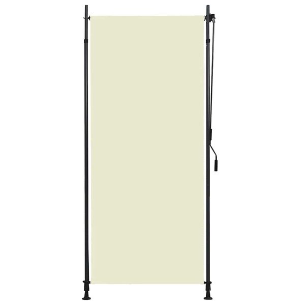 vidaXL Roller Blind Cream Polyester with PA coating, steel, aluminum