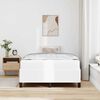 vidaXL Bed Frame with Mattress White 47.24 x 78.74 in Fabric