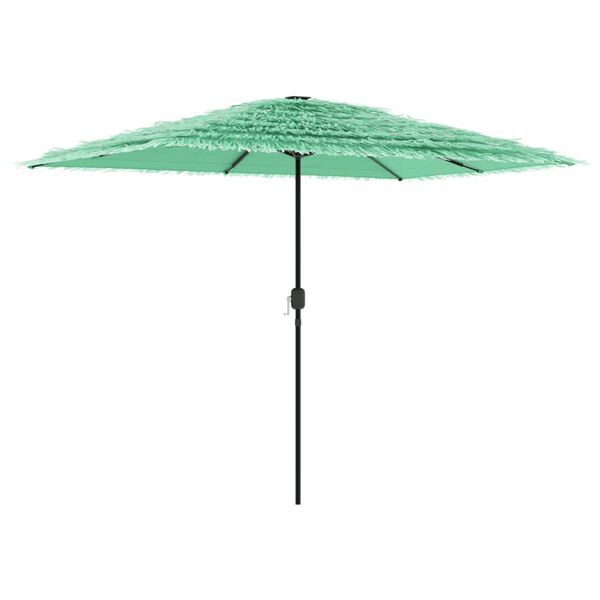 vidaXL Garden Parasol Green Polyester, powder-coated steel