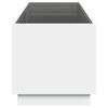 vidaXL Coffee Table White Engineered wood, Glass Medium