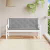 vidaXL Garden Bench Cushion Set of 2 Grey Oxford fabric (100% polyester)