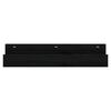 vidaXL Wall Shelf Black Solid Pine Wood 19.7x4.7x3.5 in Wall Shelf