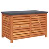 vidaXL Garden Storage Box Reddish-brown Solid eucalyptus wood Medium